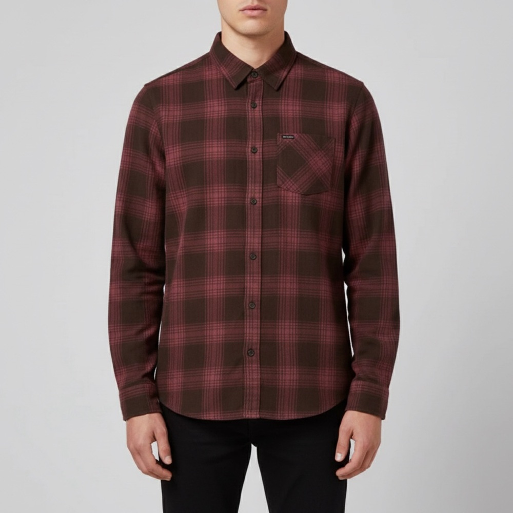 VOLCOM | Loreto Flannel Long Sleeve Shirt - Pumice - Large
